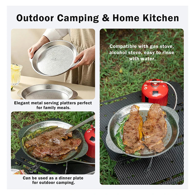 using-titanium-plates-for-camping-bbq-meal
