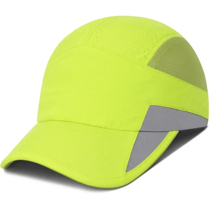 Men Women Running Cap Reflective Breathable Quick Dry Sports Hat Unisex Outdoor Cycling Hiking Adjustable GADIEMKENSD
