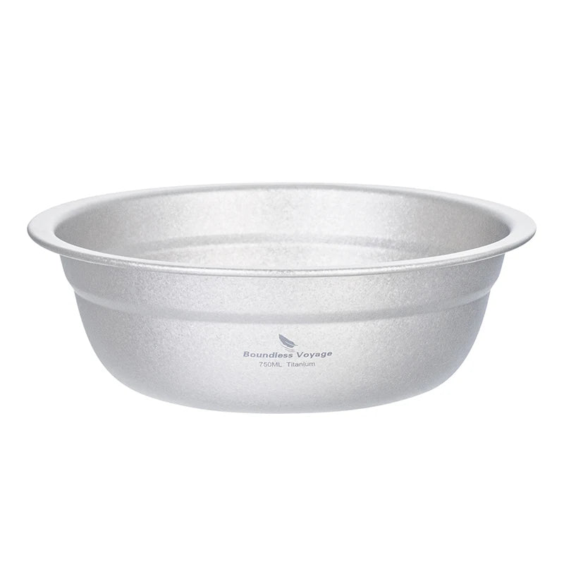 Boundless Voyage Titanium Bowl Rice Soup Salad Serving Bowl Ultralight Outdoor Camping Travel Durable Portable Tableware Ti1148T