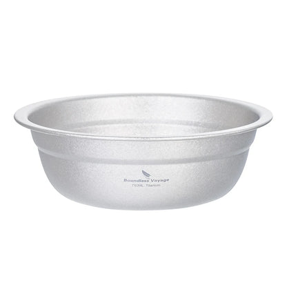 Boundless Voyage Titanium Bowl Rice Soup Salad Serving Bowl Ultralight Outdoor Camping Travel Durable Portable Tableware Ti1148T