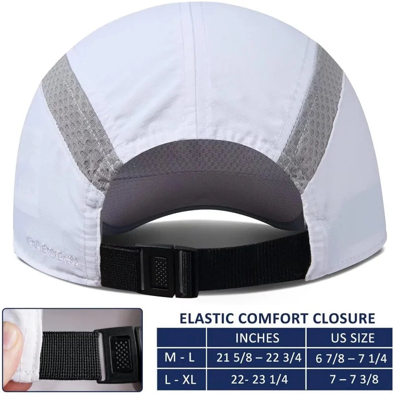 GADIEMKENSD Adjustable Reflective Sports Hat – UPF 50+, Breathable, Quick-Dry M17
