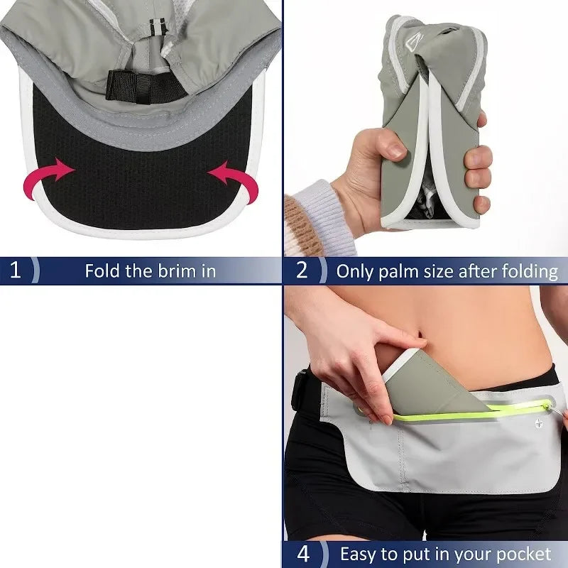 GADIEMKENSD Waterproof Outdoor Sport Baseball Cap – Quick-Dry, Breathable, Foldable, UPF 50+
