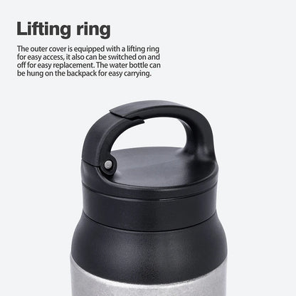 Boundless Voyage 600ml Titanium Vacuum Flask Double-Walled Insulated Bottle Reusable Travel Keeping Hot & Cold Coffee Tea Cup Ti3010D