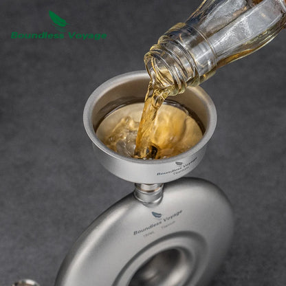 Titanium Funnel Flagon Accessories Multi-use Kitchen Funnel