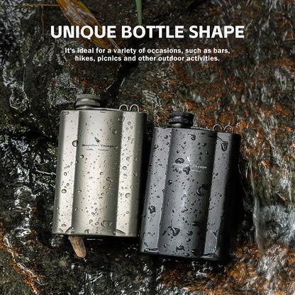 Titanium Hip Flask 180ml / 240ml Whiskey Vodka Wine Pot