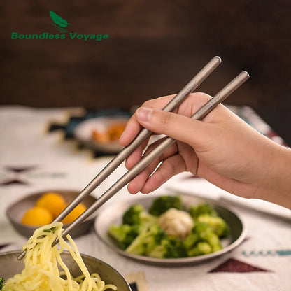 using-titanium-chopsticks-to-eat-noodles