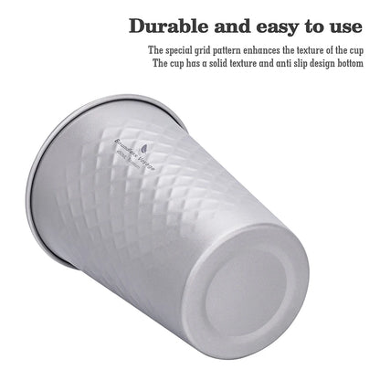 Boundless Voyage Diamond-Hammer Titanium Stackable Cup Set Ti3047D