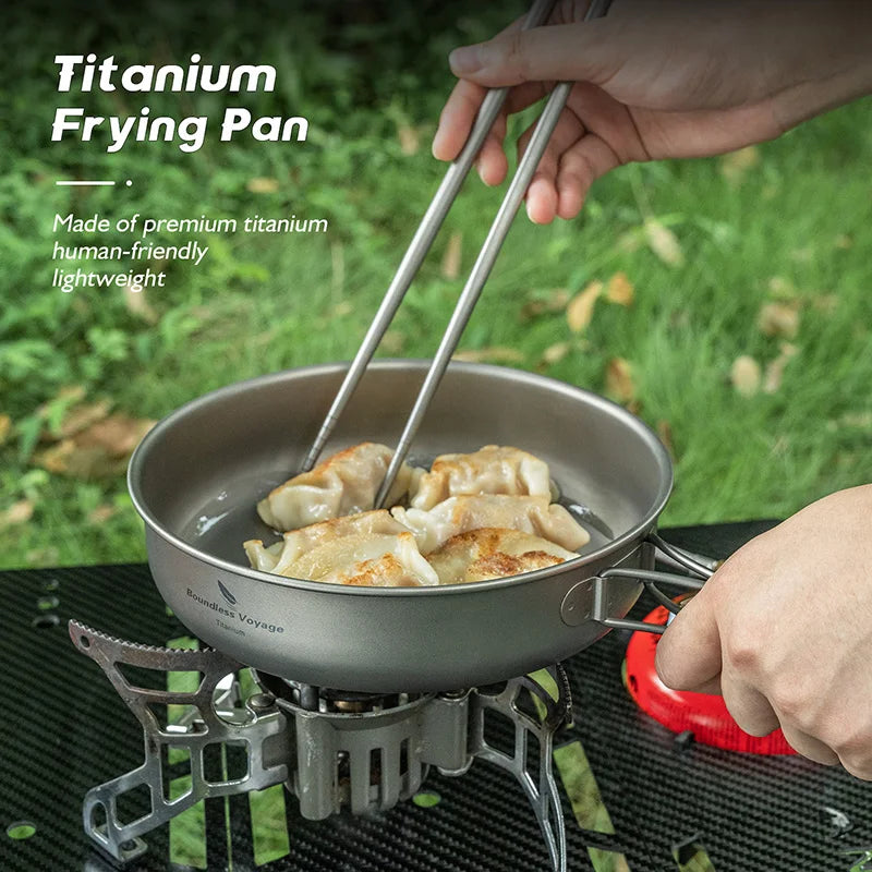 Titanium Frying Pan Camping Pan