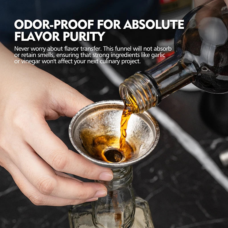 using-titanium-funnel-to-transfer-wine