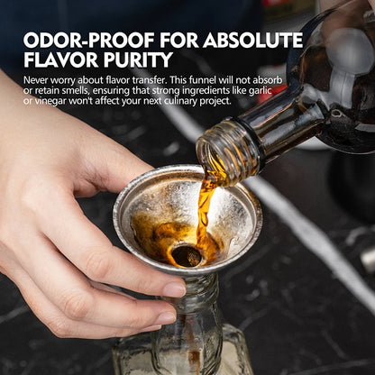 using-titanium-funnel-to-transfer-wine