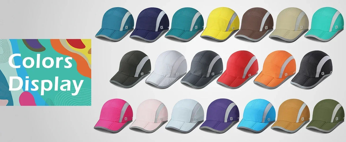 GADIEMKENSD Reflective Folding Outdoor Hat Unstructured Design UPF 50+ Sun Protection Sport Hats for Womens and Mens