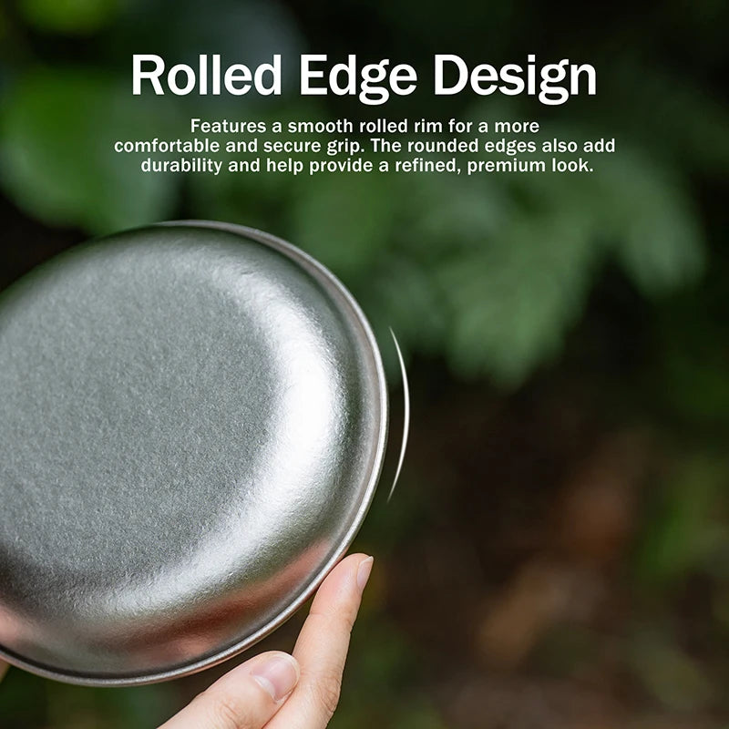 using-titanium-plates-for-camping-picnic-meal