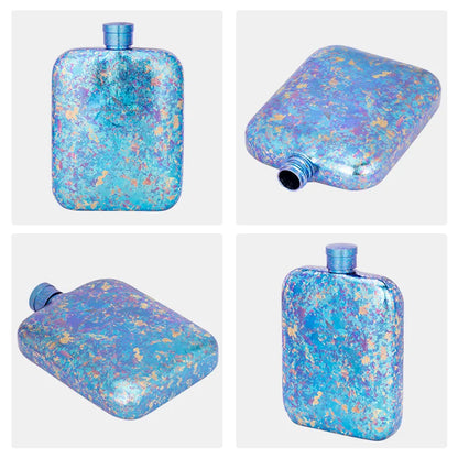 Boundless Voyage 170ml Titanium Hip Flask Liquor Flask Outdoor Travel Camping Ultralight Leakproof Pocket Wine Bottle for Whiskey Vodka Rum Ti3263D