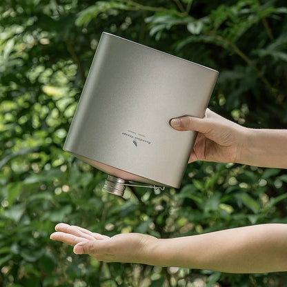 using-titanium-flask-to-boil-water-at-campsite