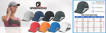 Men Women Running Cap Reflective Breathable Quick Dry Sports Hat Unisex Outdoor Cycling Hiking Adjustable GADIEMKENSD