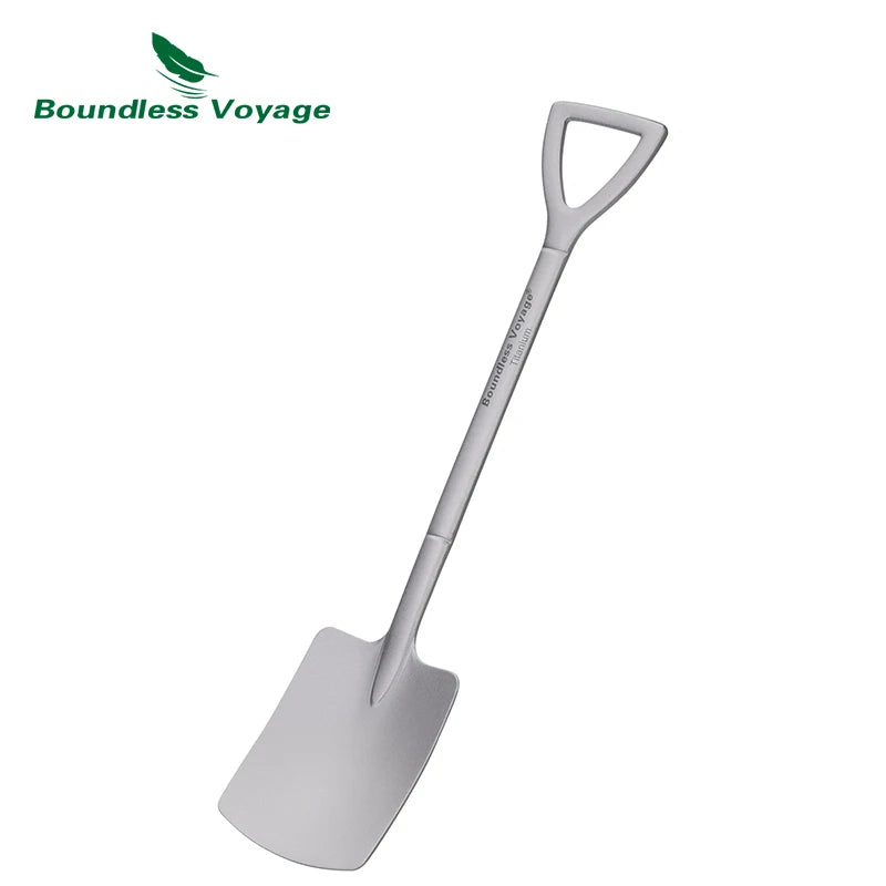 Boundless Voyage Titanium Shovel Spoon – Pointed & Square Styles, Ultralight, Ergonomic Ti1131T