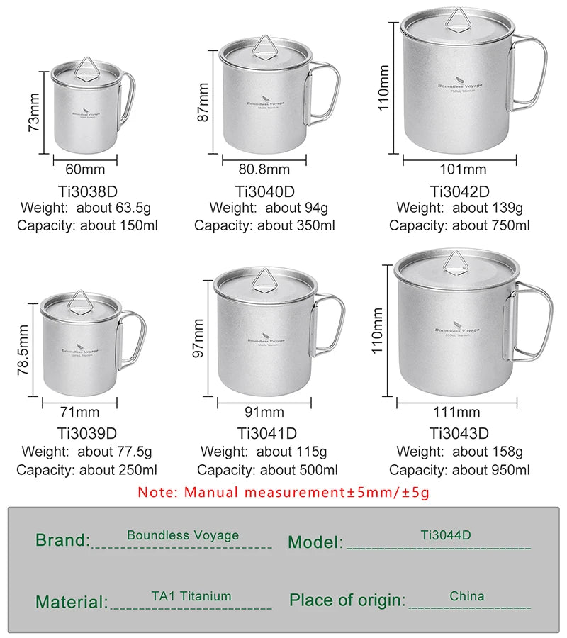 titanium-cups-six-sizes-150ml-to-950ml-comparison