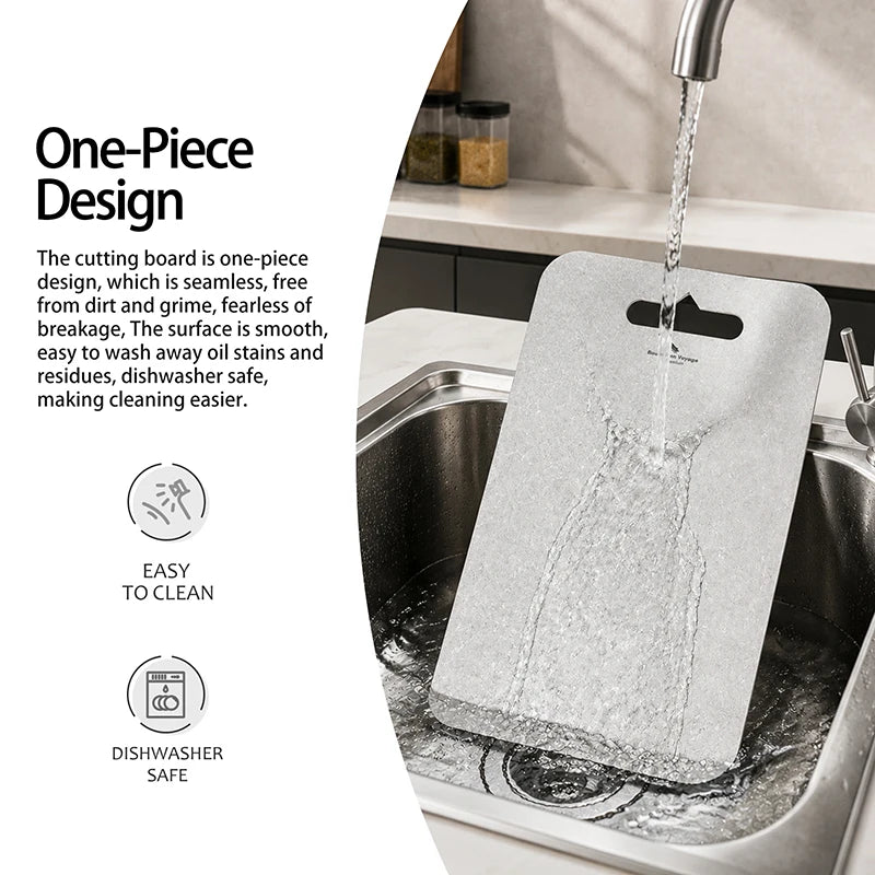 Boundless Voyage Pure Titanium Cutting Board Multifunctional Chopping Board for Kitchen Lightweight Camping Cutting Mat Ti5009P