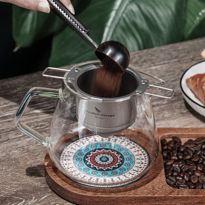 Boundless Voyage Titanium Coffee Drip Filter Ultralight Portable Folding Hanging Ear Mini Hand Brewed Coffee Filter Ti6002P