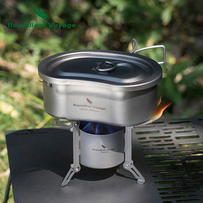 Spirit Stove Camping Titanium Alcohol Burner Mini Backpacking Stove