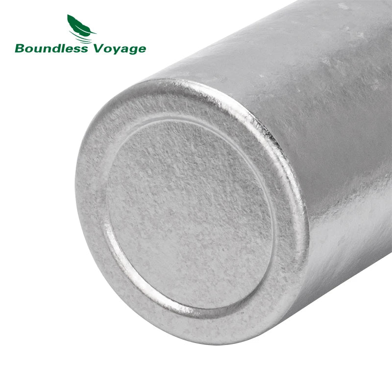 Boundless Voyage 500ml Titanium Flask Leakproof Narrow Mouth Portable Liquor Wine Bottle for Travel Camping Hiking, Non-coating Ti3268A