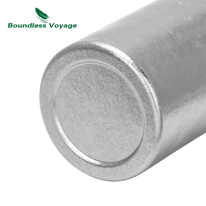Boundless Voyage 500ml Titanium Flask Leakproof Narrow Mouth Portable Liquor Wine Bottle for Travel Camping Hiking, Non-coating Ti3268A