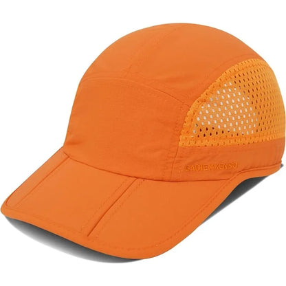 GADIEMKENSD Men Women Folding Climbing Peaked Cap Baseball Cap Outdoor Breathable Camping Hiking Quick Drying Trekking Sun Hat M38