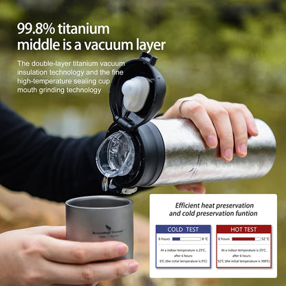 Titanium Warm Keeping Pot Double-walled Vacuum Cup