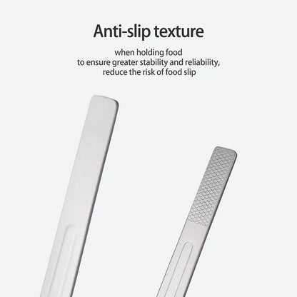 Boundless Voyage Titanium Tongs – 16.7cm / 25.5cm, Anti-Slip, Heat-Resistant, Vertical Tip Ti1011T / Ti1012T