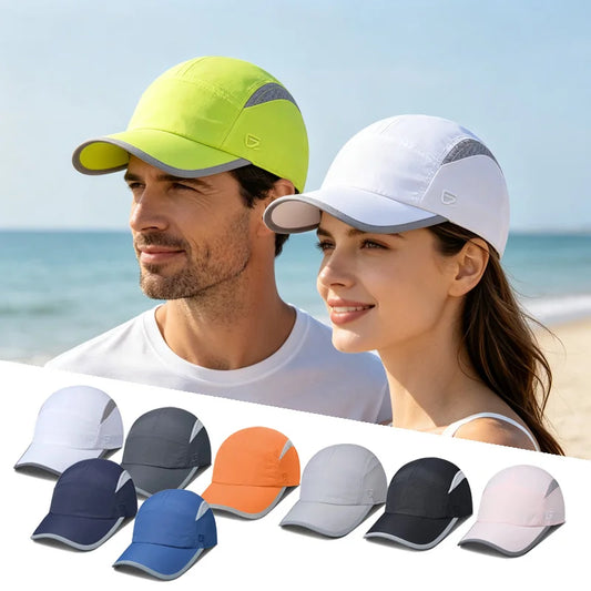 GADIEMKENSD Adjustable Reflective Sports Hat – UPF 50+, Breathable, Quick-Dry M17