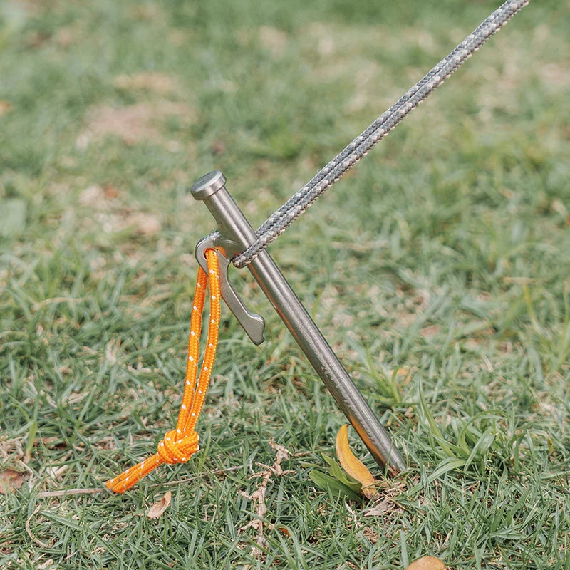 Titanium Alloy Tent Pegs Heavy Duty Nails Camping Stakes Hard Ground Pins 20cm 24cm 30cm 35cm 40cm