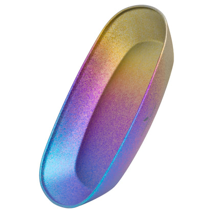 Boundless Voyage Titanium Fish-Shaped Plate with Multi-Color Crystal Finish Ti1143T