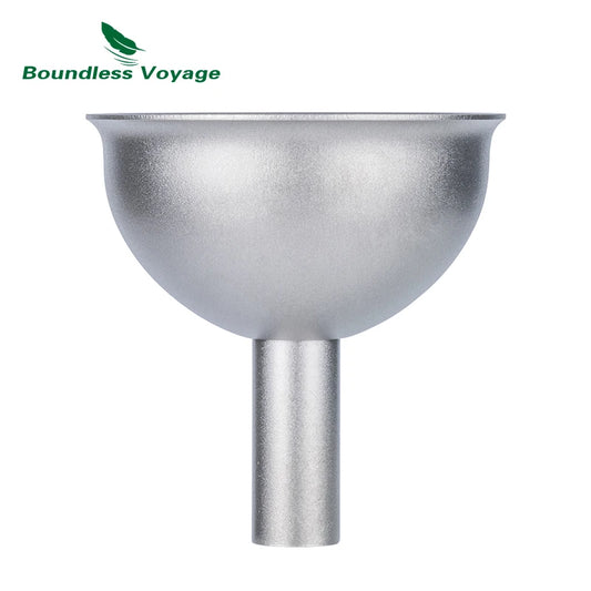 Boundless Voyage Titanium Funnel – 3.8cm, Smooth Pour, Dishwasher Safe, Includes Storage Bag Ti3077D