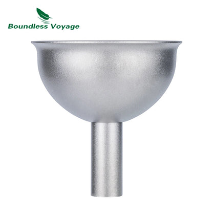 Boundless Voyage Titanium Funnel – 3.8cm, Smooth Pour, Dishwasher Safe, Includes Storage Bag Ti3077D