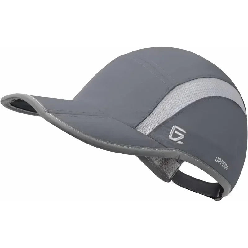 GADIEMKENSD Reflective Folding Outdoor Hat Unstructured Design UPF 50+ Sun Protection Sport Hats for Womens and Mens