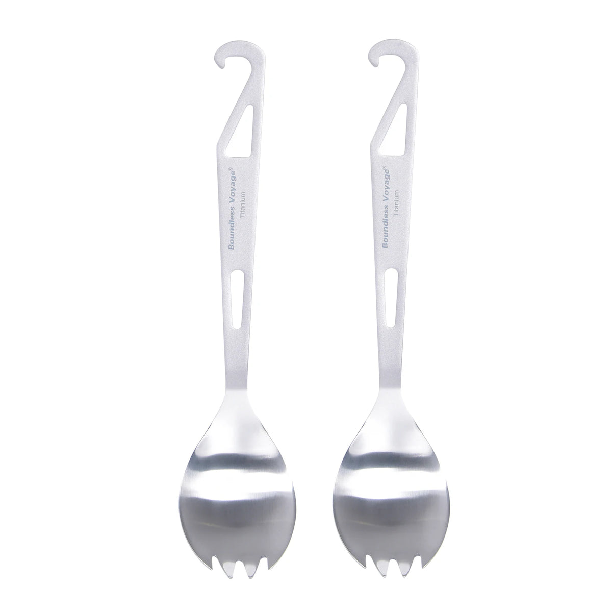 Boundless Voyage Titanium Spork Spoon with Bottle Opener 3 in 1 Outdoor Tableware Camping Cutlery Picnic Portable Flatware Ti1058T