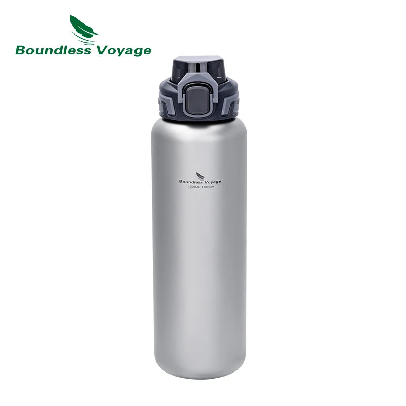 Boundless Voyage 1200ml Titanium Water Bottle with Dual Lids Ti3019D