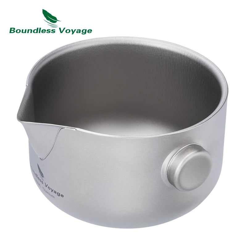 Boundless Voyage Titanium Gaiwan Teapot Cups Double-Layer Tea Maker with Lid & Filter Ultralight Kungfu Tea Set Stackable Mugs Ti3137D