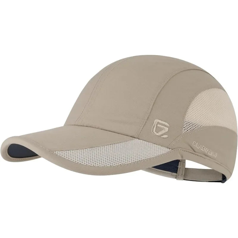 GADIEMKENSD Quick Dry Cooling Mesh Baseball Cap for Running, Golf, Tennis & Sports - Sun Hat with Long Visor & Breathable Design