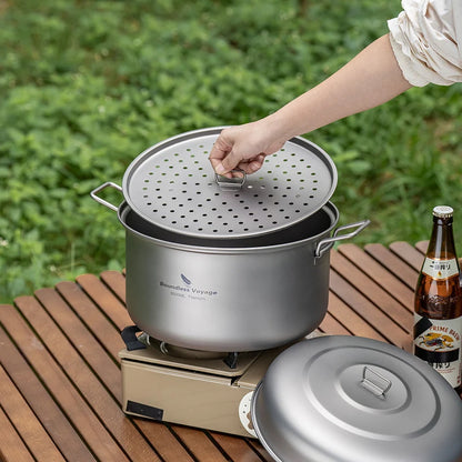 cooking-with-8l-titanium-pot-over-campfire-for-group