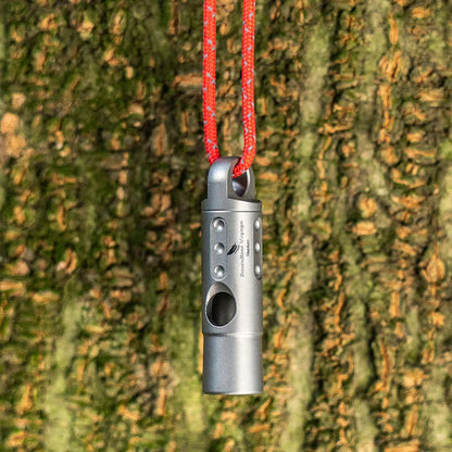 Titanium Outdoor Camping Hiking Coaches Training Sports Keychain Whistles