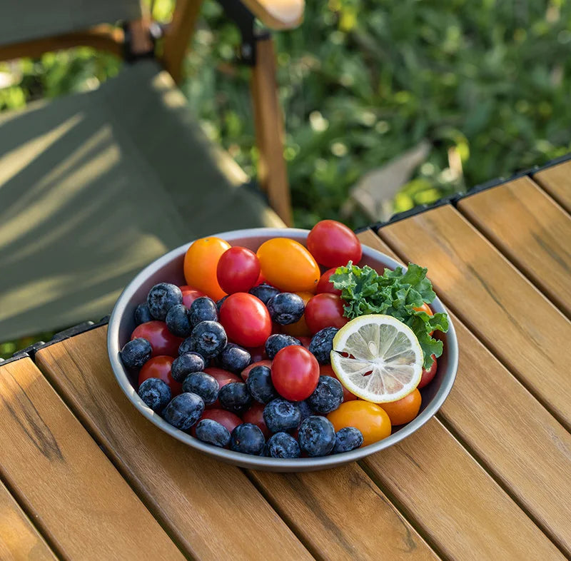 Boundless Voyage Titanium Plates Camping Shallow Side Dishes Outdoor Home Food Serving Dinnerware Portable Travel Tableware