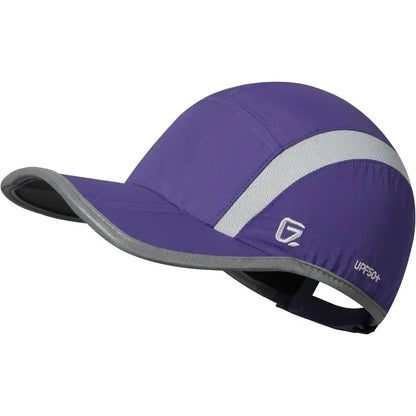 GADIEMKENSD Reflective Folding Outdoor Hat Unstructured Design UPF 50+ Sun Protection Sport Hats for Womens and Mens