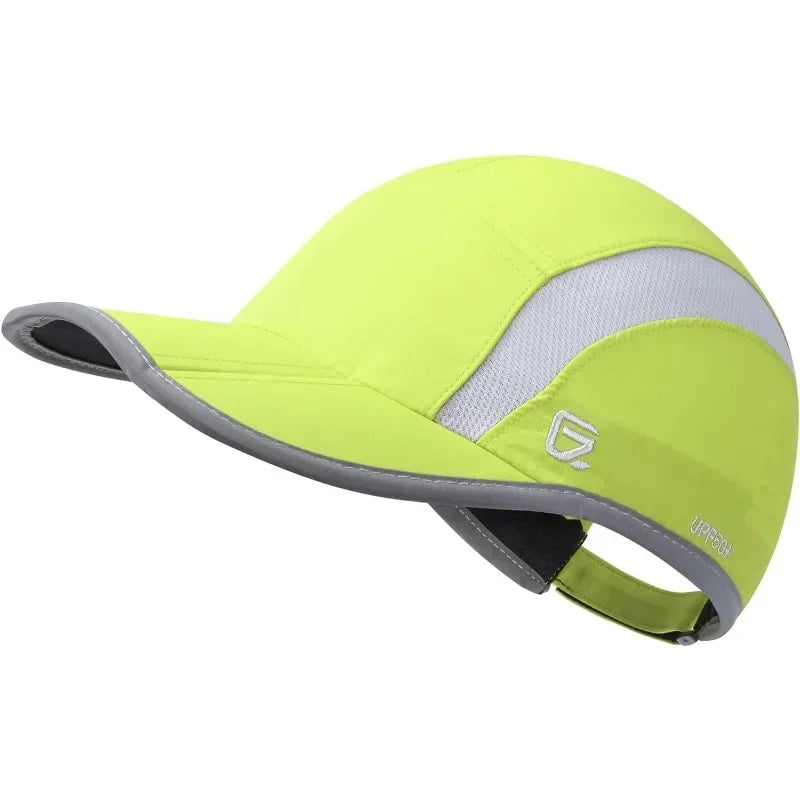 GADIEMKENSD Reflective Folding Outdoor Hat Unstructured Design UPF 50+ Sun Protection Sport Hats for Womens and Mens