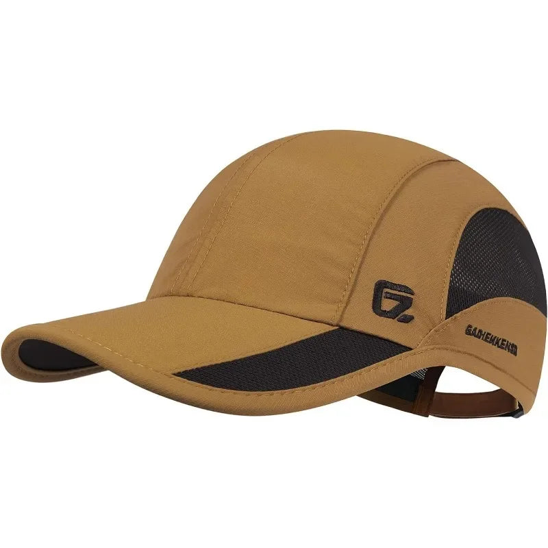 GADIEMKENSD Quick Dry Cooling Mesh Baseball Cap for Running, Golf, Tennis & Sports - Sun Hat with Long Visor & Breathable Design
