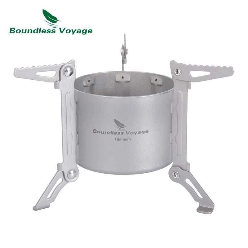 Spirit Stove Camping Titanium Alcohol Burner Mini Backpacking Stove