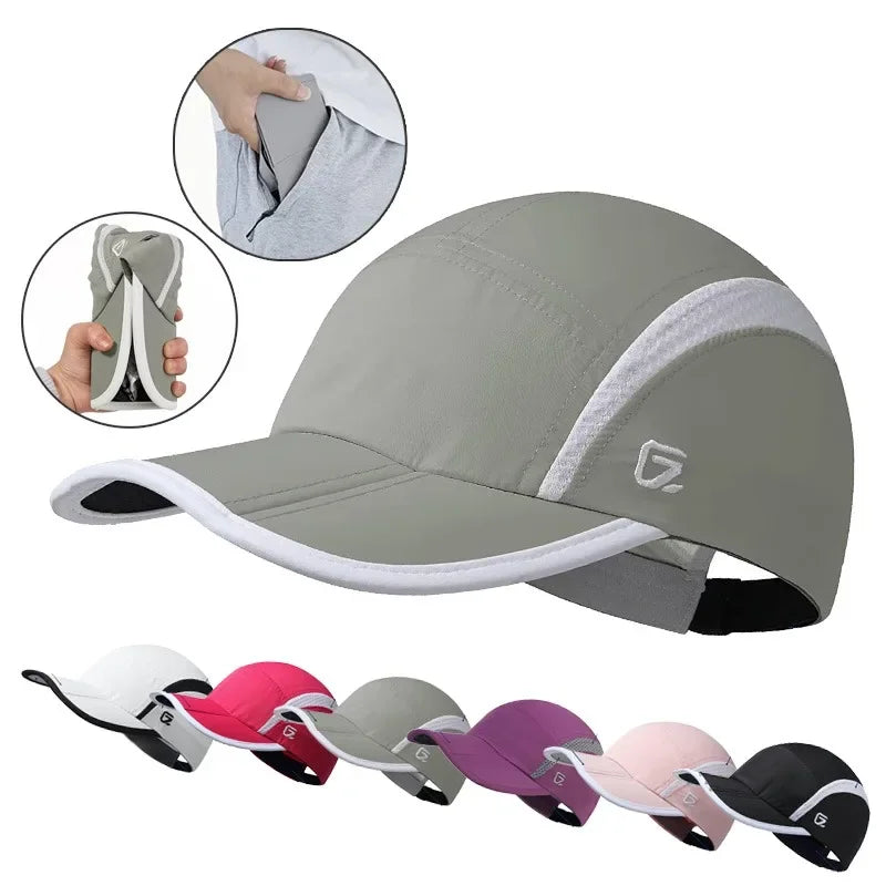 GADIEMKENSD Waterproof Outdoor Sport Baseball Cap – Quick-Dry, Breathable, Foldable, UPF 50+