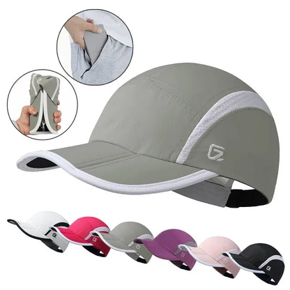GADIEMKENSD Waterproof Outdoor Sport Baseball Cap – Quick-Dry, Breathable, Foldable, UPF 50+