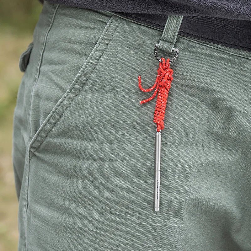 Boundless Voyage Titanium Toothpick & Ear Pick Set – 2-in-1 Keychain Portable Reusable Tool Ti9008O