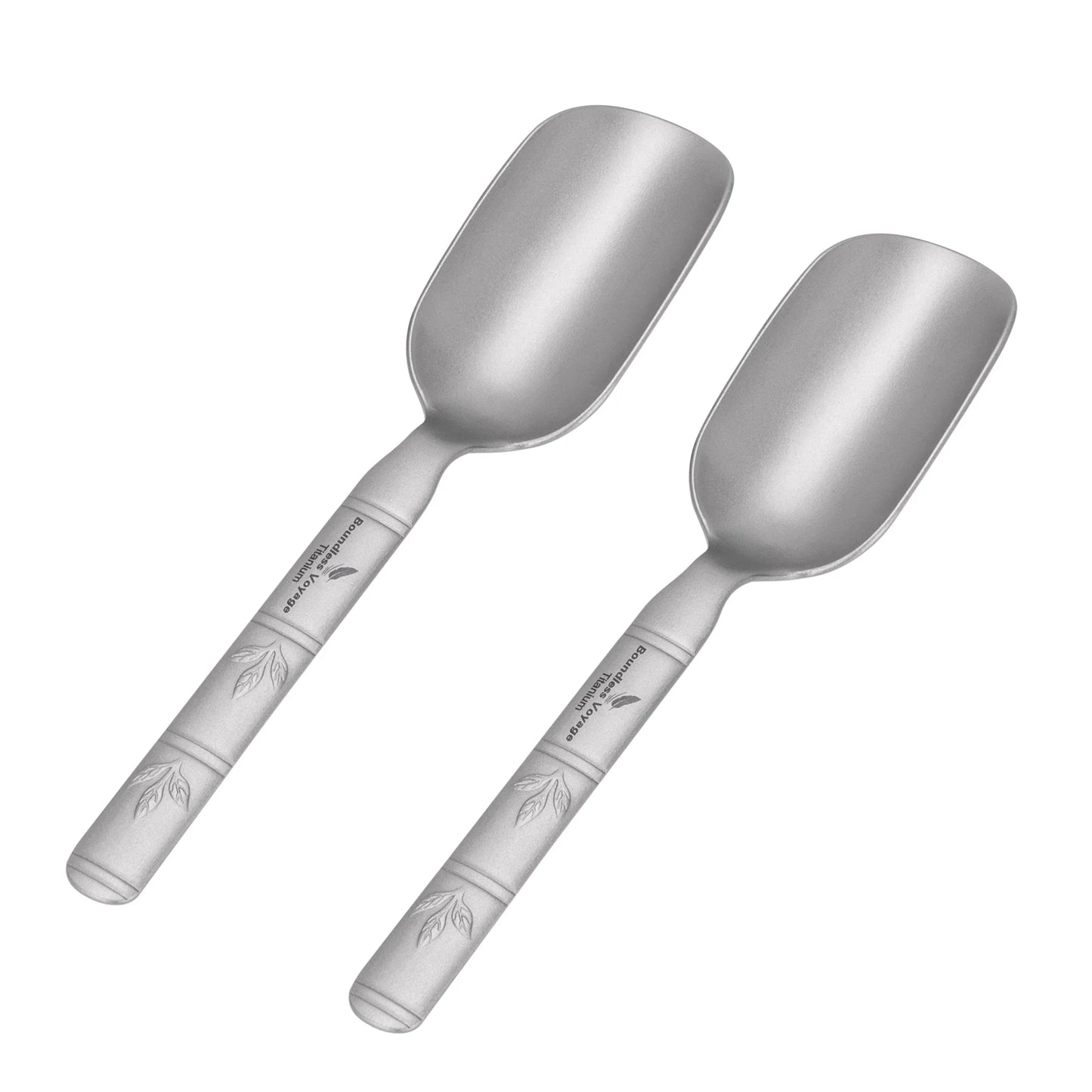 Boundless Voyage Titanium Tea Scoop Long Handle Ultralight Coffee Scoop Portable Loose Leaf Tea Spoon for Camping Home Kitchen